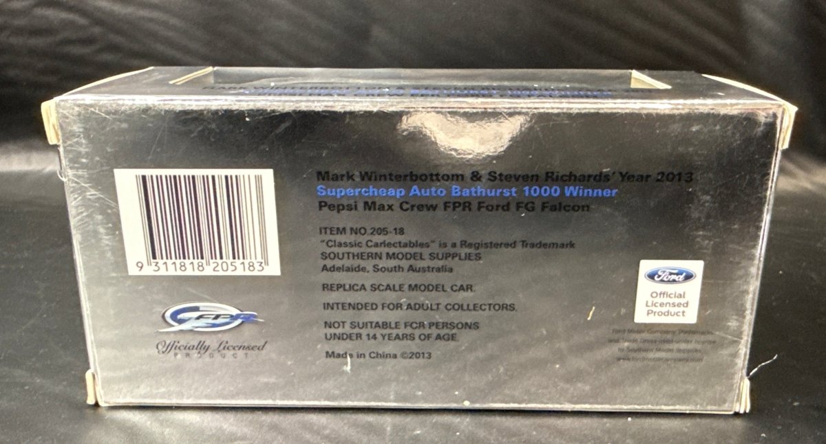 Classic Carlectables - Pepsi Max Crew - FPR Ford FG Falcon - 205-18 - Mega Cash Sydney