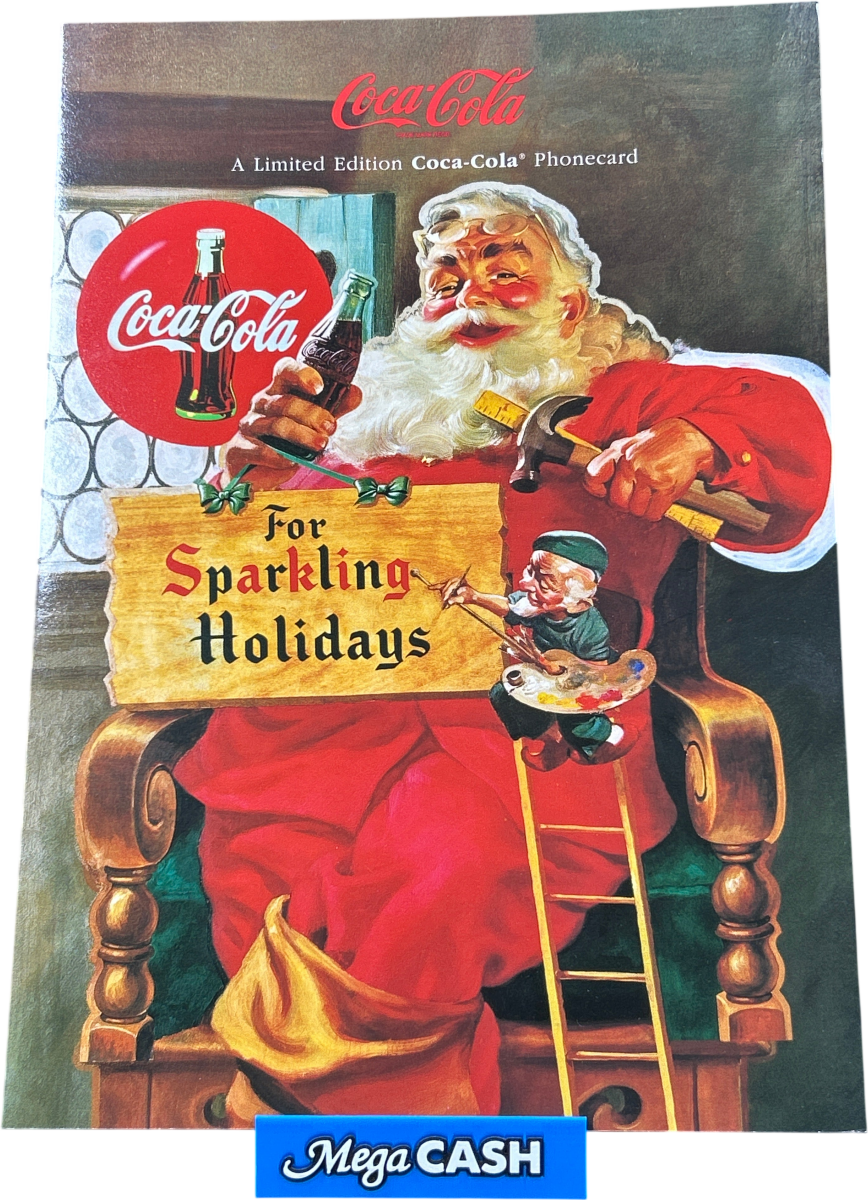Coca - Cola Sparkling Holidays Telstra $5 Phonecard Limited Edition - Mega Cash Sydney
