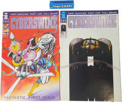 CYBERSWINE - ISSUE ONE COMICS - 1995 - Issue Number 0 & 1 - Mega Cash Sydney