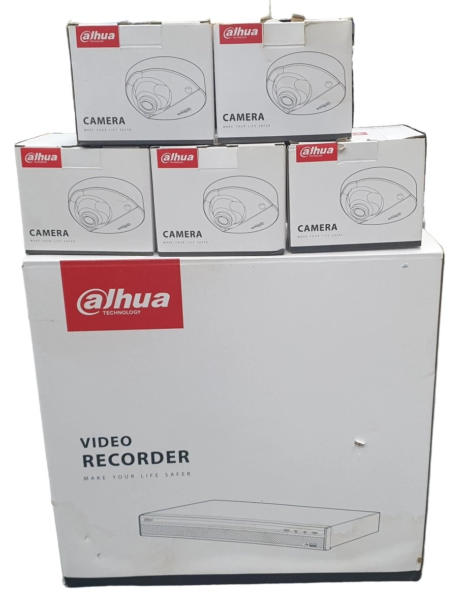 DAHUA - NVR4208 - SURVEILLANCE KIT - 5 CAMERAS + RECORDER (8 Channel) - Read Conditions - Mega Cash Sydney