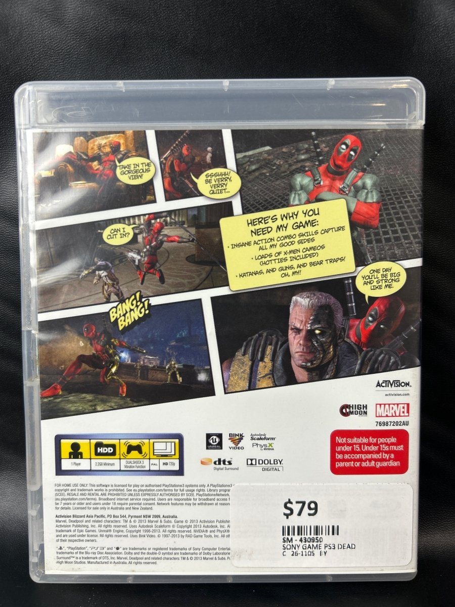 Deadpool - Playstation 3 PS3 - Mega Cash Sydney