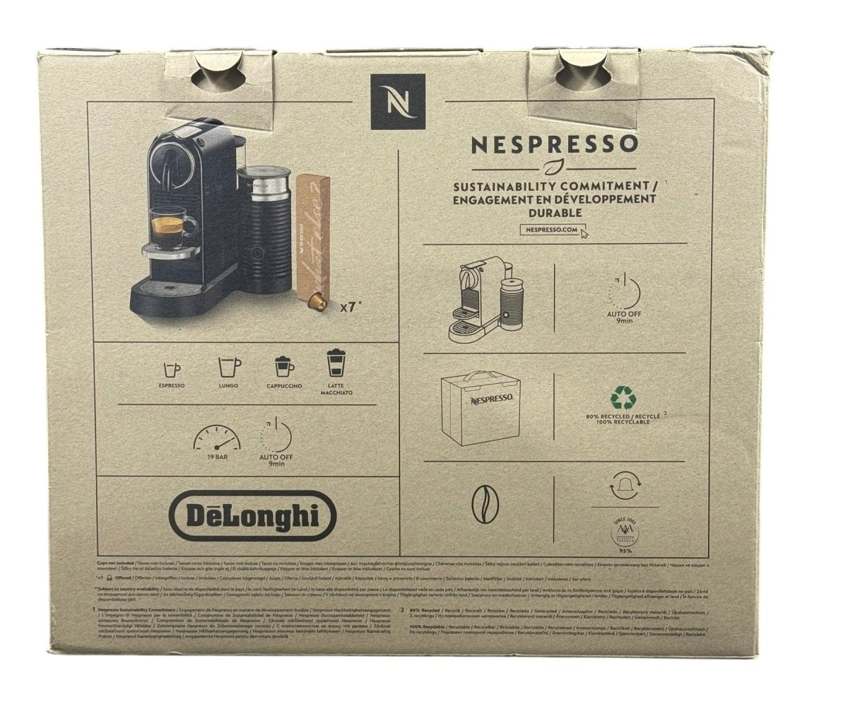 DeLonghi Nespresso Coffee Pod Machine & Milk Frother - Mega Cash Sydney