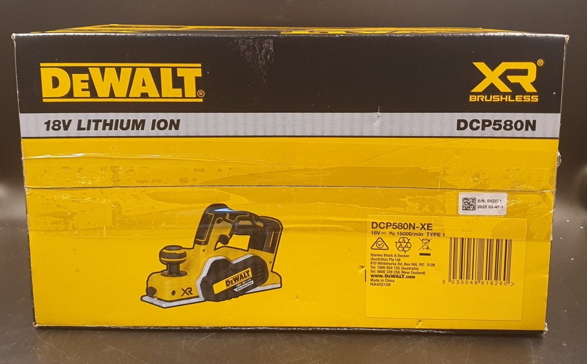 DeWalt - DCP580N - 18V XR Li - ion Cordless Brushless Planer - Skin Only - Mega Cash Sydney