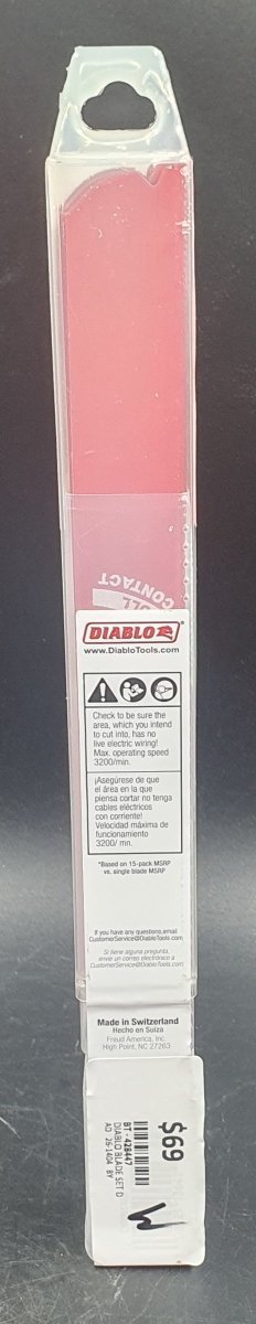 Diablo - 9" Steel Demon Bi-Metal Reciprocating Saw Blades For Medium Metal - 15 Pack - Mega Cash Sydney