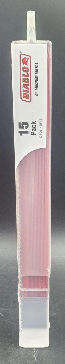 Diablo - 9" Steel Demon Bi-Metal Reciprocating Saw Blades For Medium Metal - 15 Pack - Mega Cash Sydney