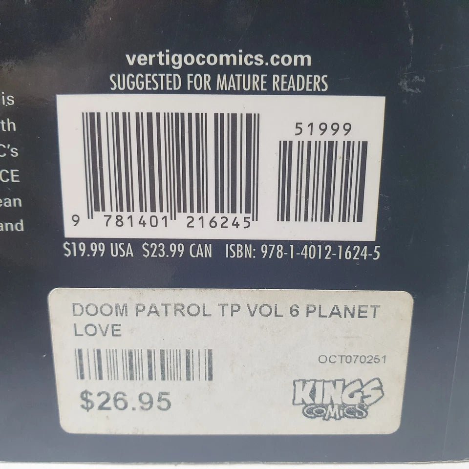 Doom Patrol: Book 6: Planet Love - by Grant Morrison - 2008 Vertigo - Mega Cash Sydney