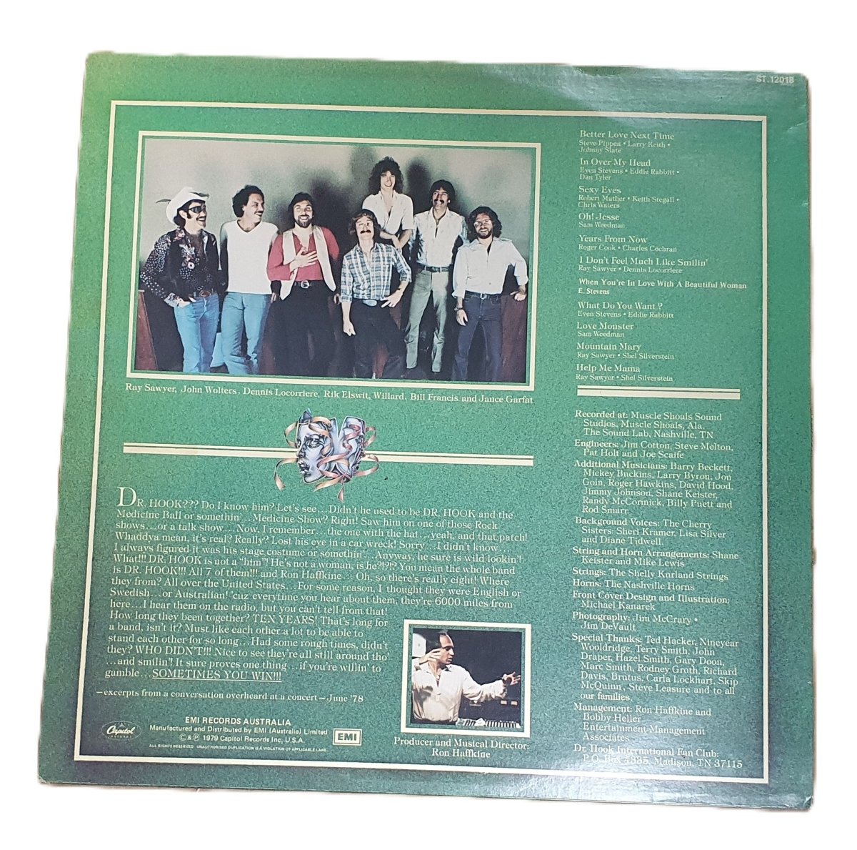 Dr. Hook - "Sometimes You Win" - Record - Vinyl - ST - 12018 - Mega Cash Sydney