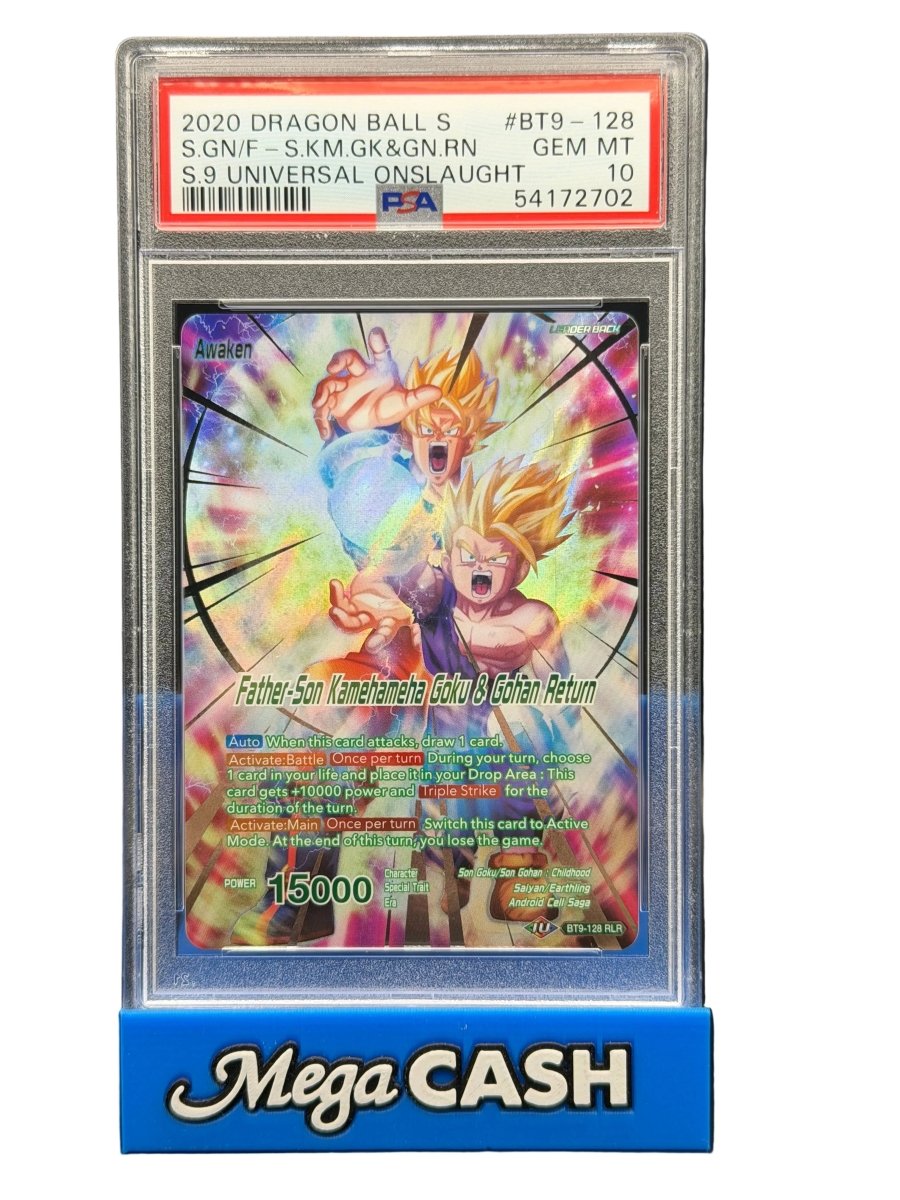 Dragon Ball Super - Father - Son Kamehameha Goku & Gohan Return BT9 - 128 PSA 10 - Mega Cash Sydney