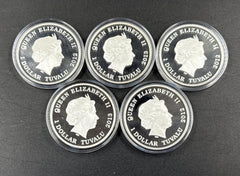 Dragons of Legend - Silver Proof - 5 Coin Set - 2012-2013 - Mega Cash Sydney