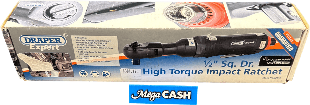 Draper Expert 1/2” Square Drive High Torque Impact Ratchet - 22413 - Mega Cash Sydney