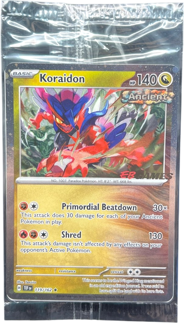 EB GAMES Koraidon 119/162 Temporal Forces - Mega Cash Sydney