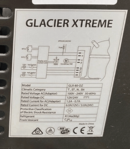 EvaKool Glacier Xtreme 80L Dual Zone Fridge/Freezer - Mega Cash Sydney