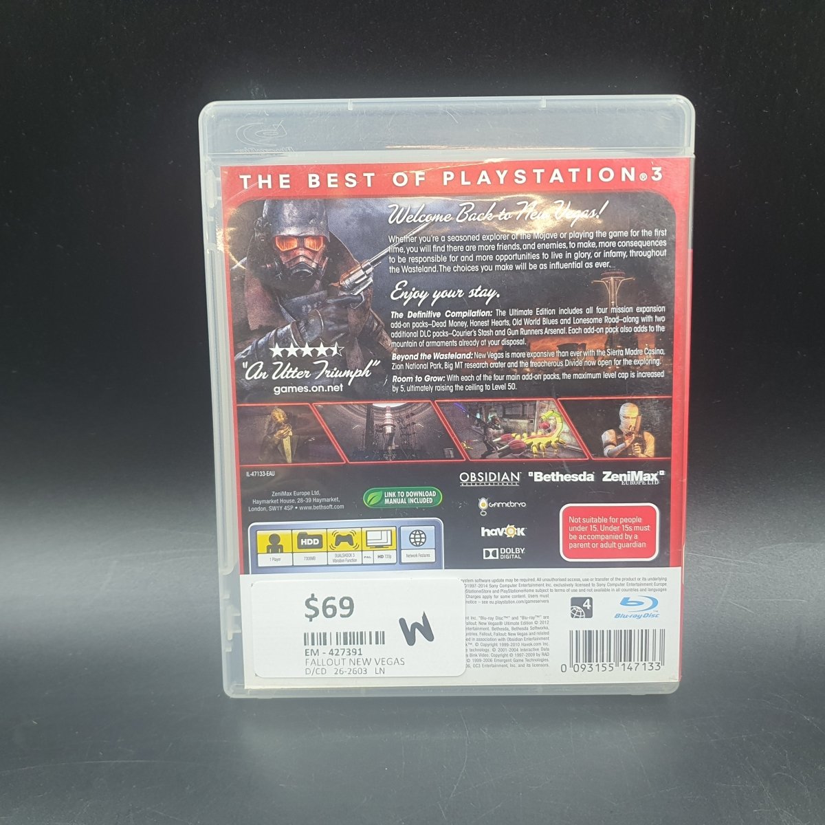 Fallout - New Vegas - Ultimate Edition - PlayStation 3/PS3 Game - Mega Cash Sydney