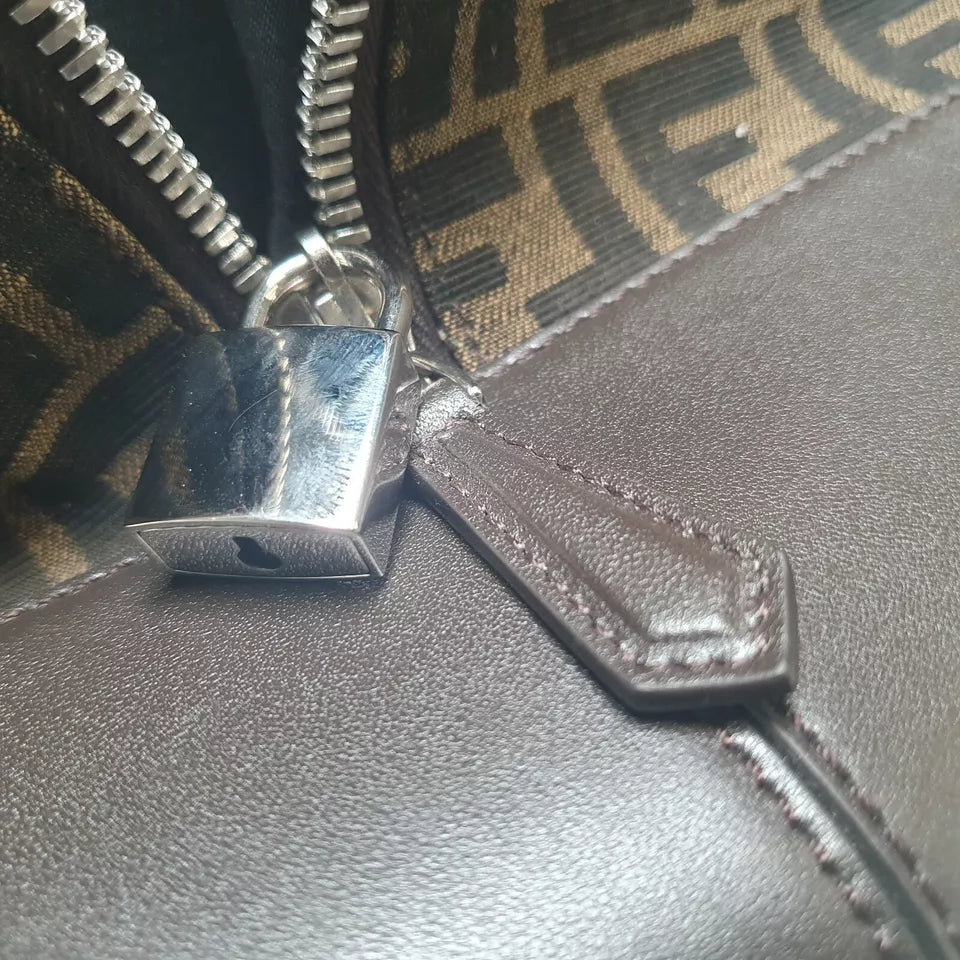 FENDI - Medium Duffle - FF Jacquard Fabric Large Bag - 7VA496AG0MF19KW - Brown - Mega Cash Sydney