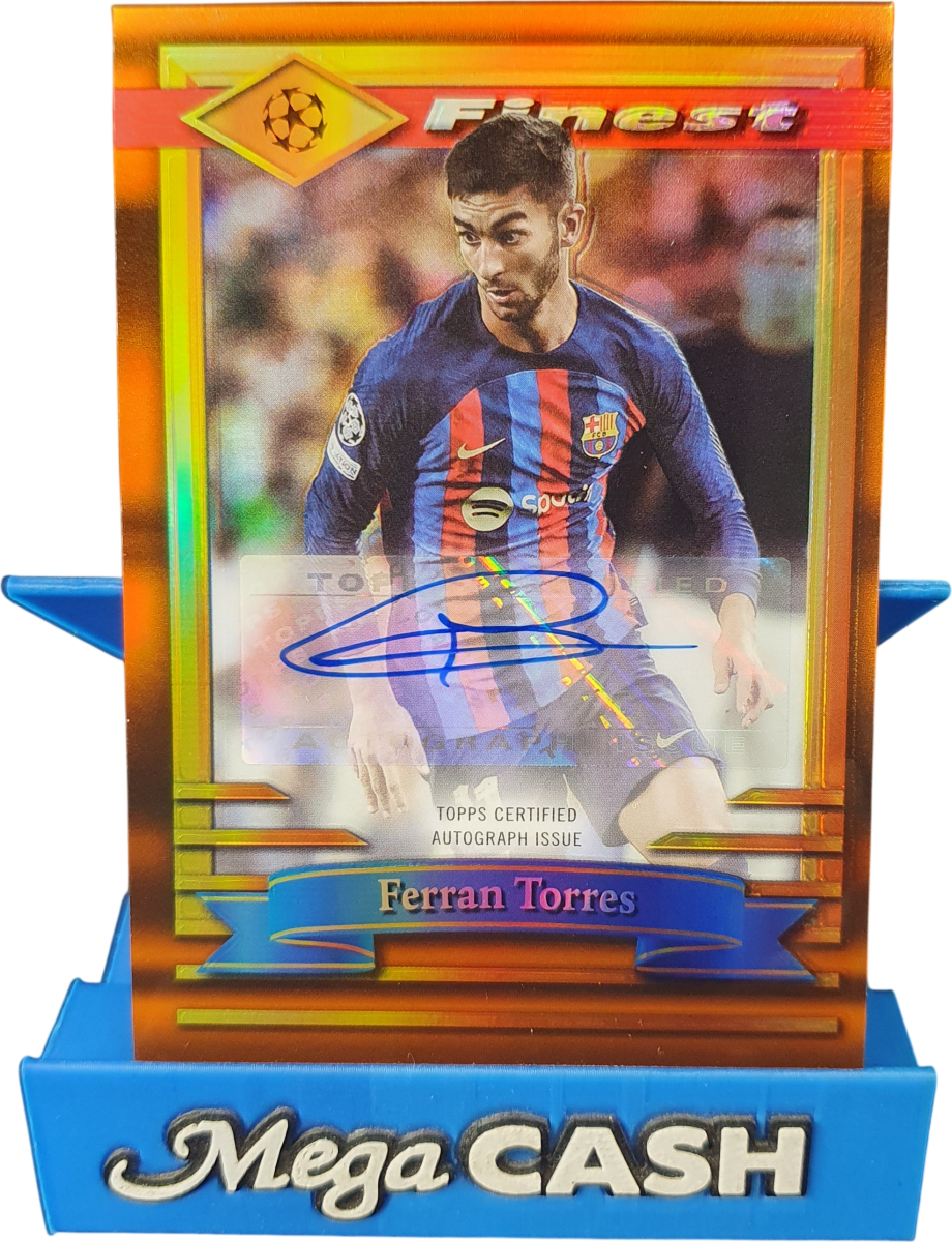 Ferran Torres F - Topps - FC Barcelona - 8/10 - Certified Autograph Issue - 2022/23 - Mega Cash Sydney
