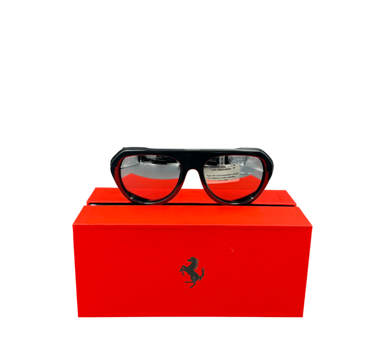Ferrari Mirrored Polarised Aviator Sunglasses 57-19 - OFH2002QU - Mega Cash Sydney