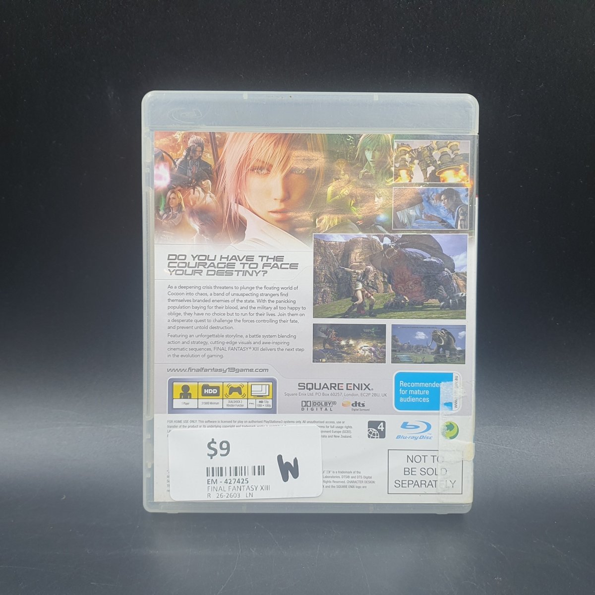 Final Fantasy - XIII (13) - PlayStation 3/PS3 Game - Mega Cash Sydney