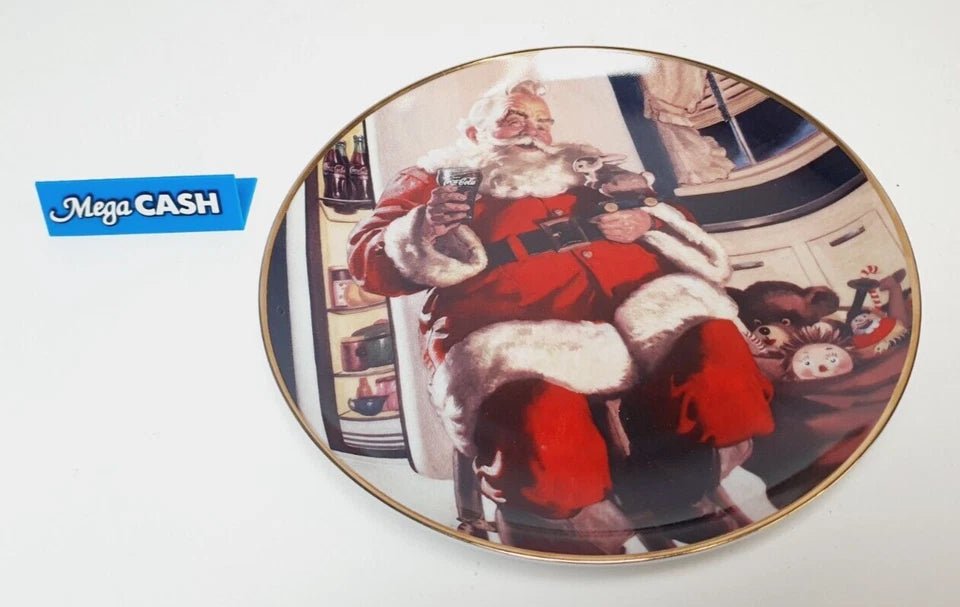 Fine Porcelain Collector - 6 x Franklin Mint Vintage Christmas plates Coca - Cola - Mega Cash Sydney