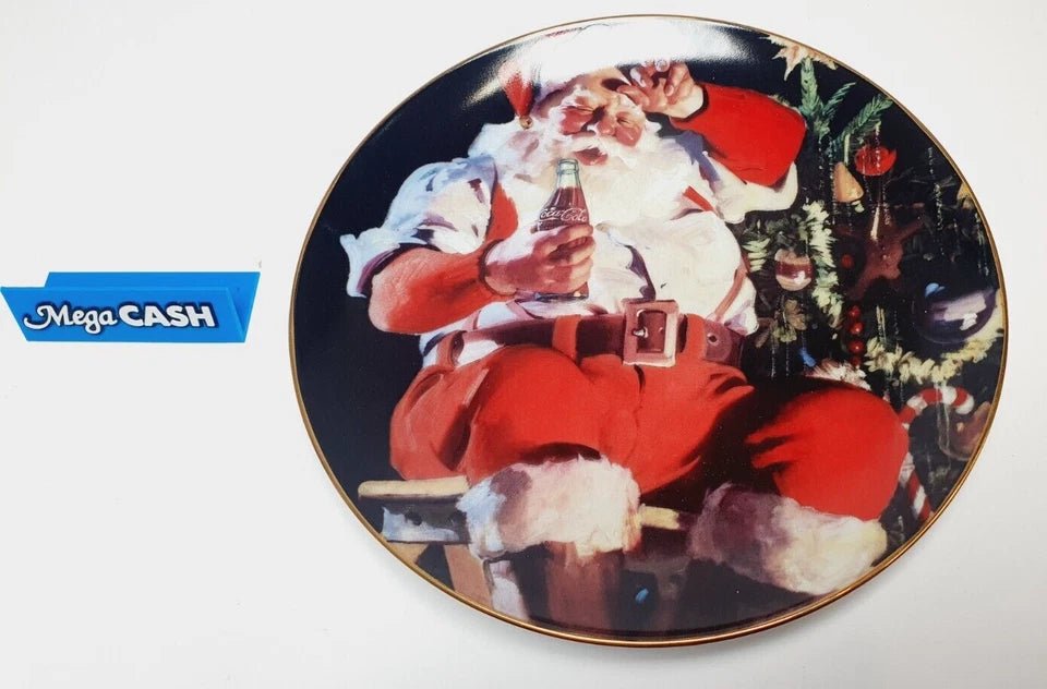 Fine Porcelain Collector - 6 x Franklin Mint Vintage Christmas plates Coca - Cola - Mega Cash Sydney