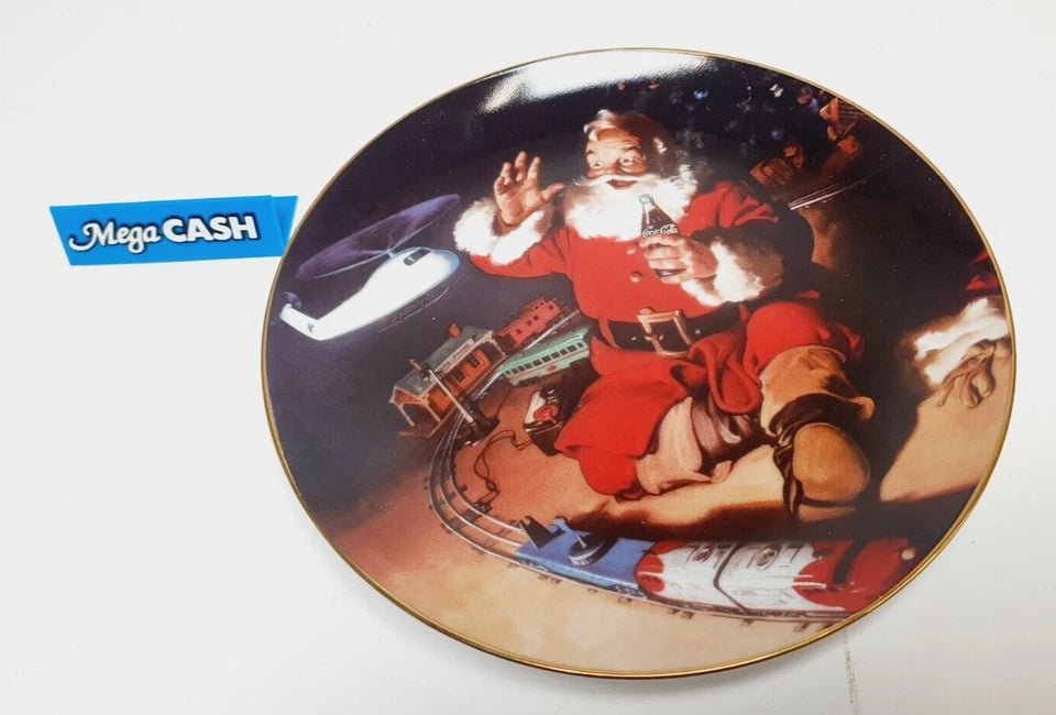 Fine Porcelain Collector - 6 x Franklin Mint Vintage Christmas plates Coca - Cola - Mega Cash Sydney