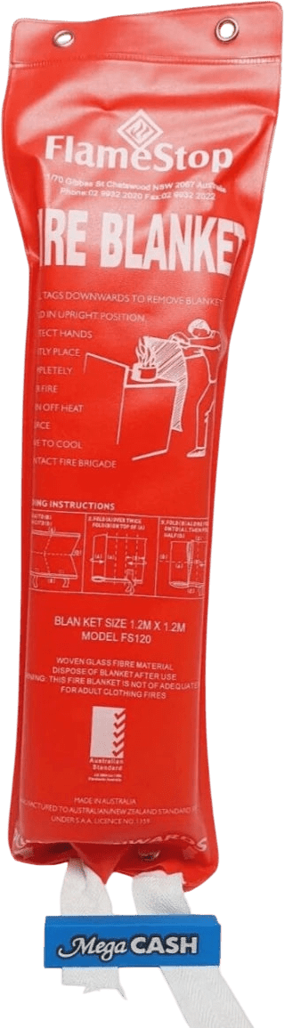FLAMESTOP - 1.2m × 1.2m Fire Blanket - FS120 - Mega Cash Sydney