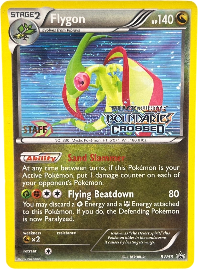 Flygon BW53 Staff Promo Black& White boundaries Crossed - Mega Cash Sydney