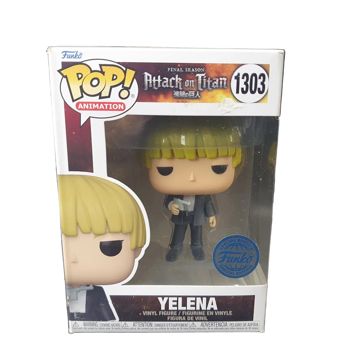 Funko Pop! Animation : Final Season Attack on Titan : Yelena : Vinyl Figure 1303 - Mega Cash Sydney