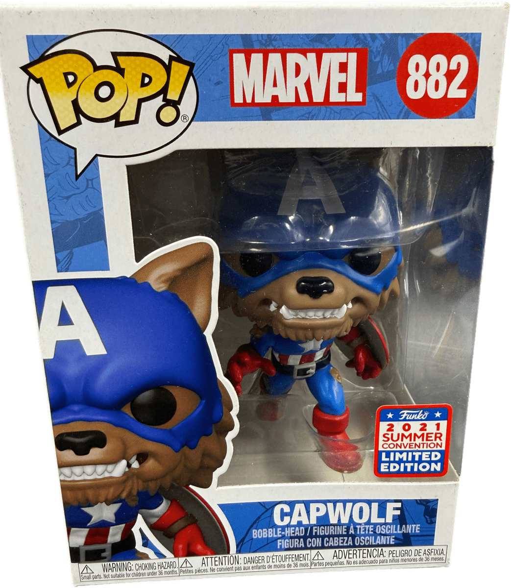 Funko POP! Marvel: Man and Wolf - Capwolf 882 - Mega Cash Sydney