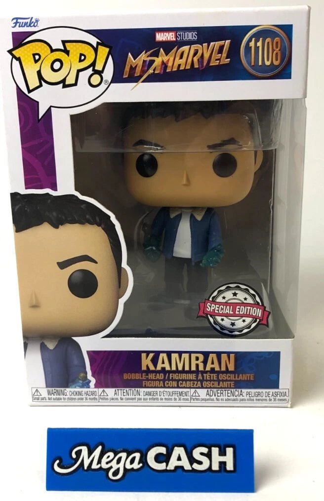 Funko Pop! Marvel Studios - Ms Marvel: Kamran Bobble Head 1108 - Mega Cash Sydney