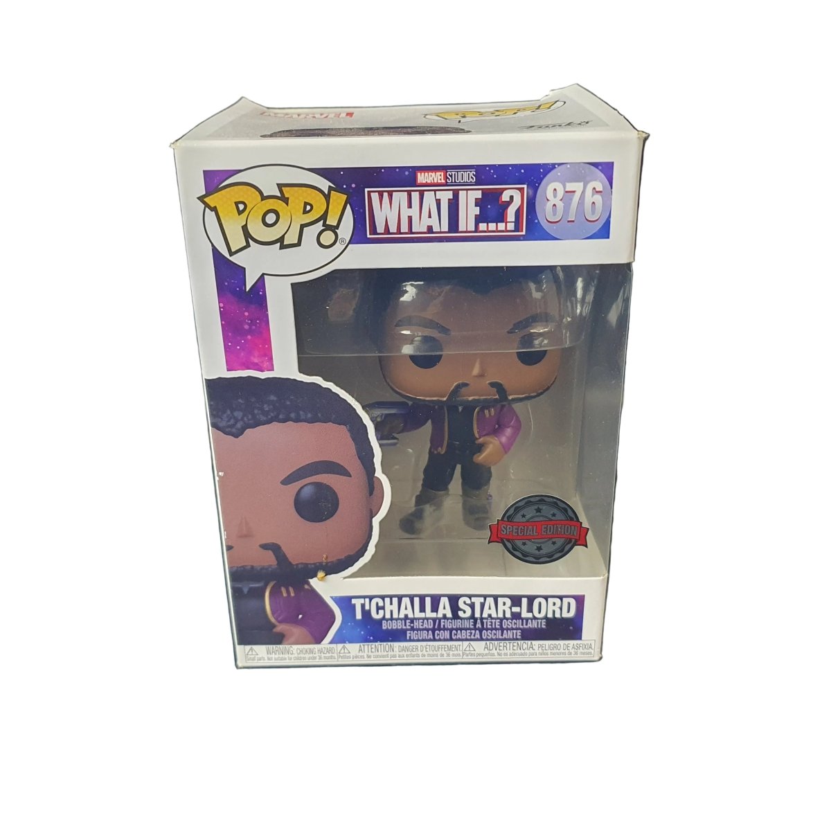 Funko Pop! Marvel Studios : What If ...? : T'Challa Star - Lord - Vinyl Figure 876 - Mega Cash Sydney