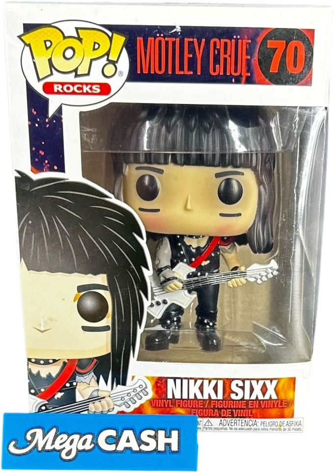 FUNKO POP MOTLEY CRUE NIKKI SIXX 70 - Mega Cash Sydney