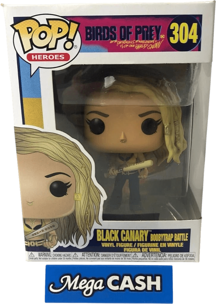 Funko Pop! Movies: Birds of Prey - Black Canary Boobytrap Battle Vinyl Figure 304 - Mega Cash Sydney