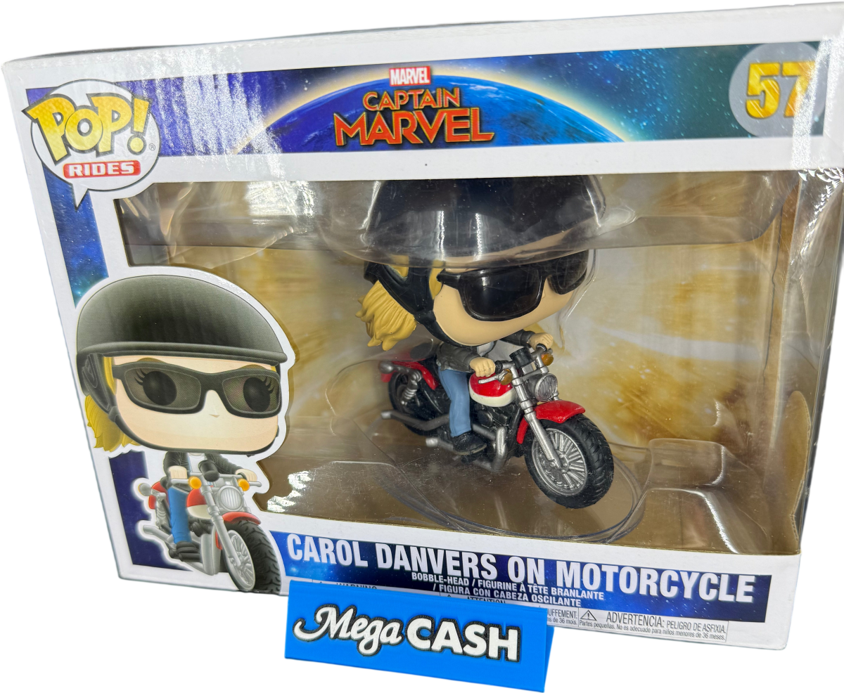 Funko POP! Rides - Captain Marvel - Carol Danvers on Motorcycle 57 - Mega Cash Sydney