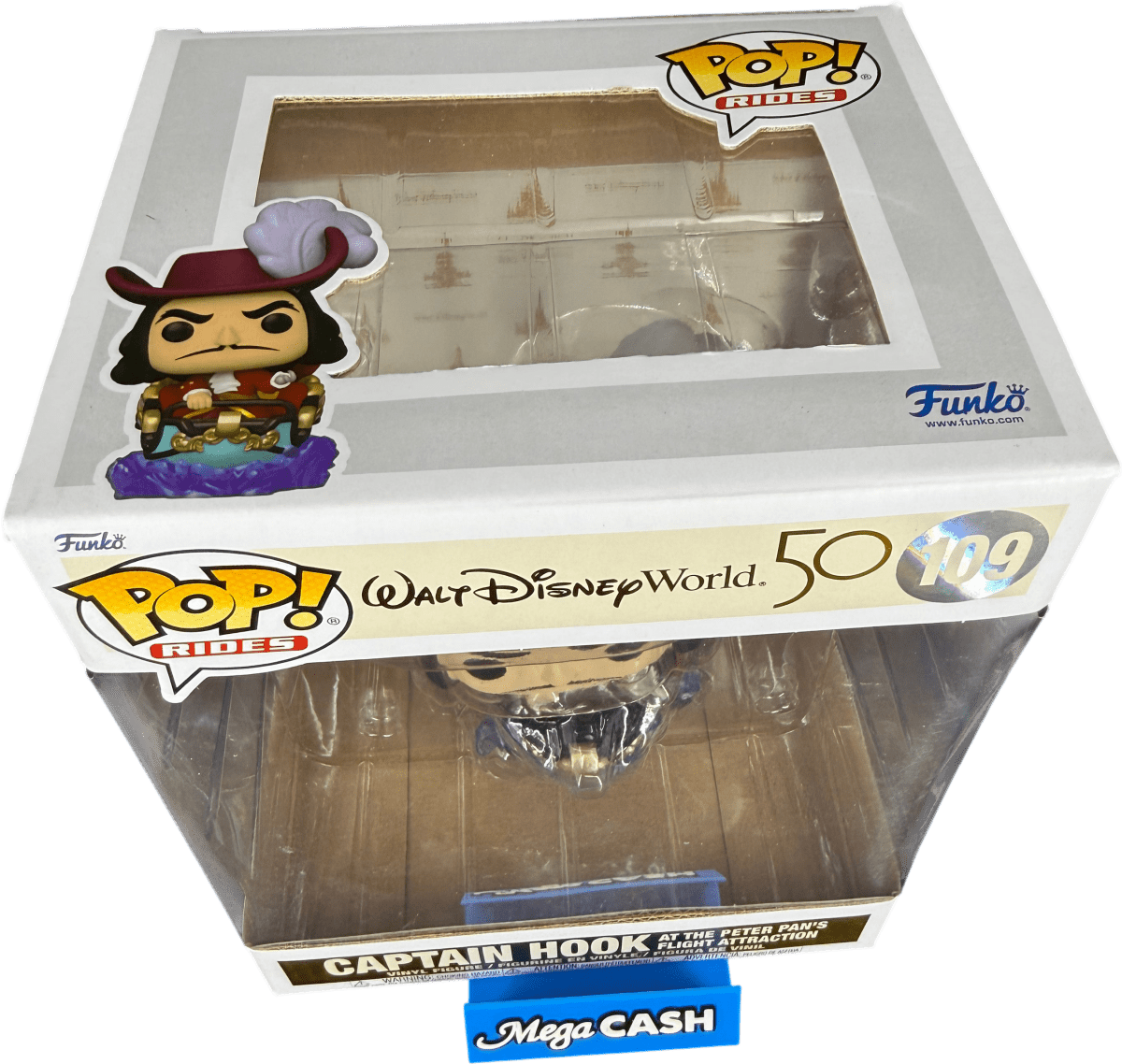Funko POP! Rides - Walt Disney World - Captain Hook at the Peter Pan’s Flight Attraction 109 - Mega Cash Sydney