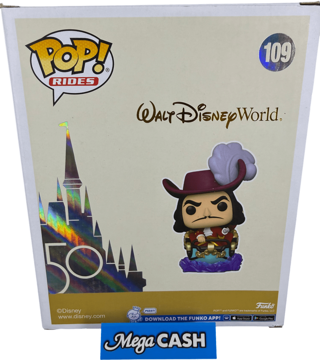 Funko POP! Rides - Walt Disney World - Captain Hook at the Peter Pan’s Flight Attraction 109 - Mega Cash Sydney