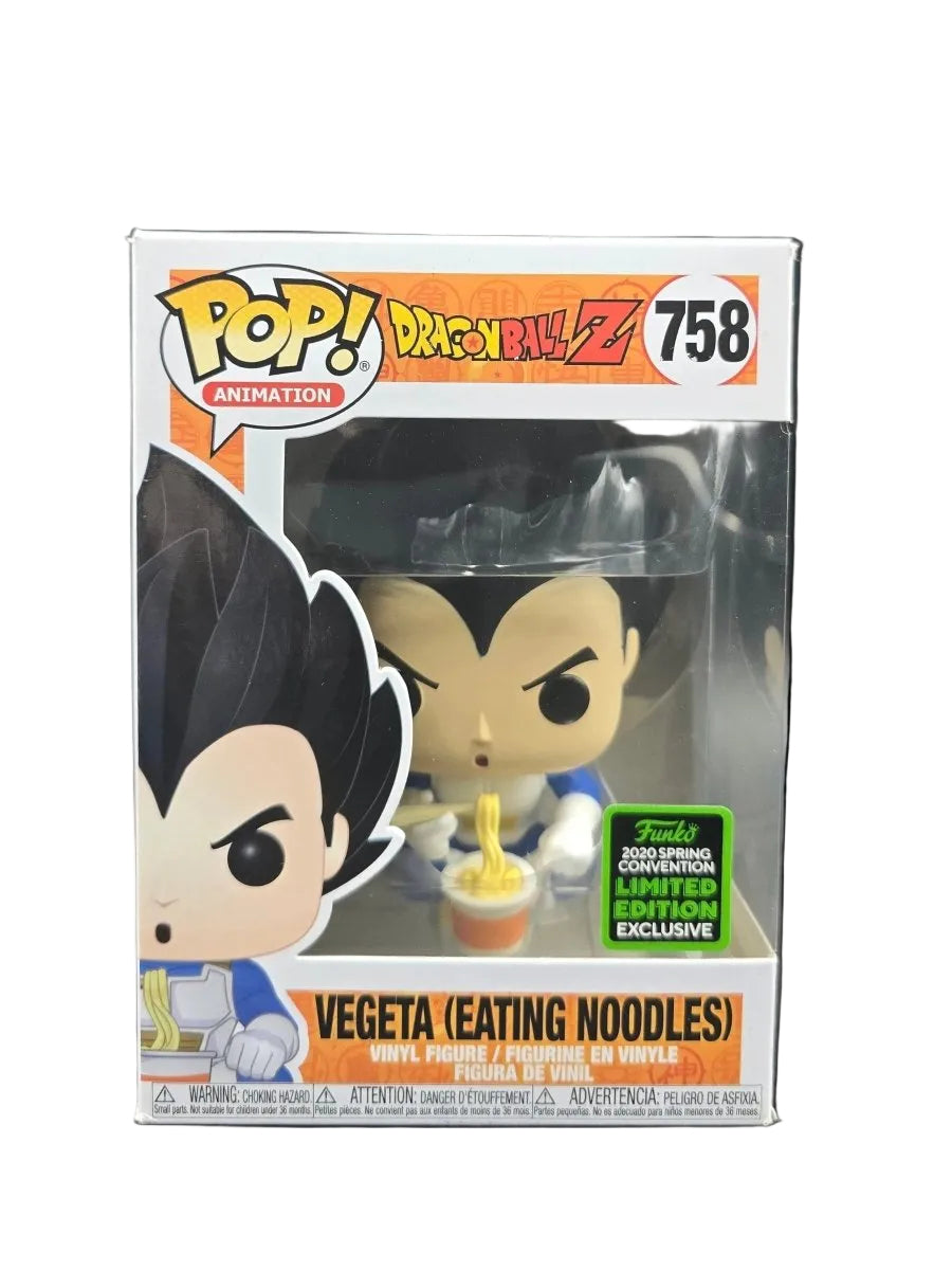 FUNKO POP Vegeta (Eating Noodles) 758 2020 Spring Convention Limited Edition Exclusive - Mega Cash Sydney