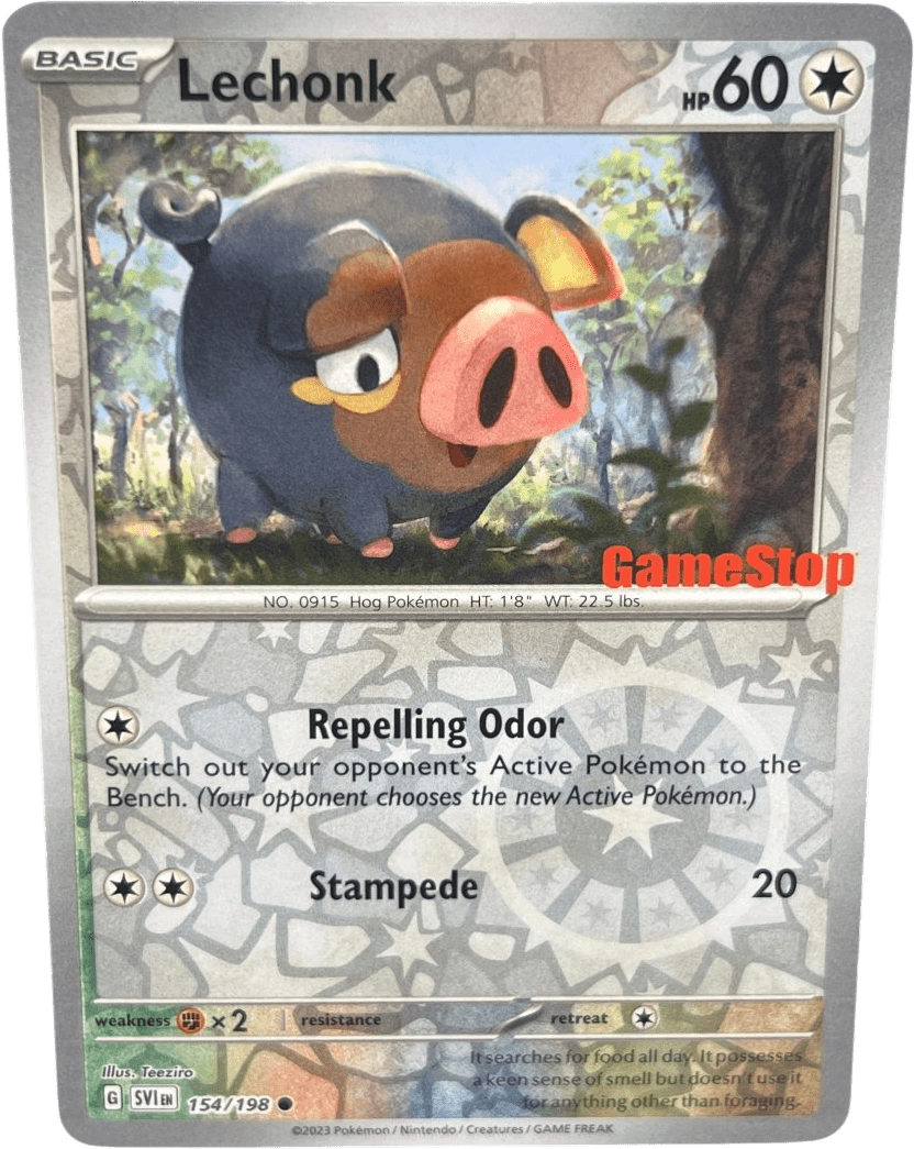 GameStop Lechonk 154/198 Scarlet & Violet Base - Mega Cash Sydney