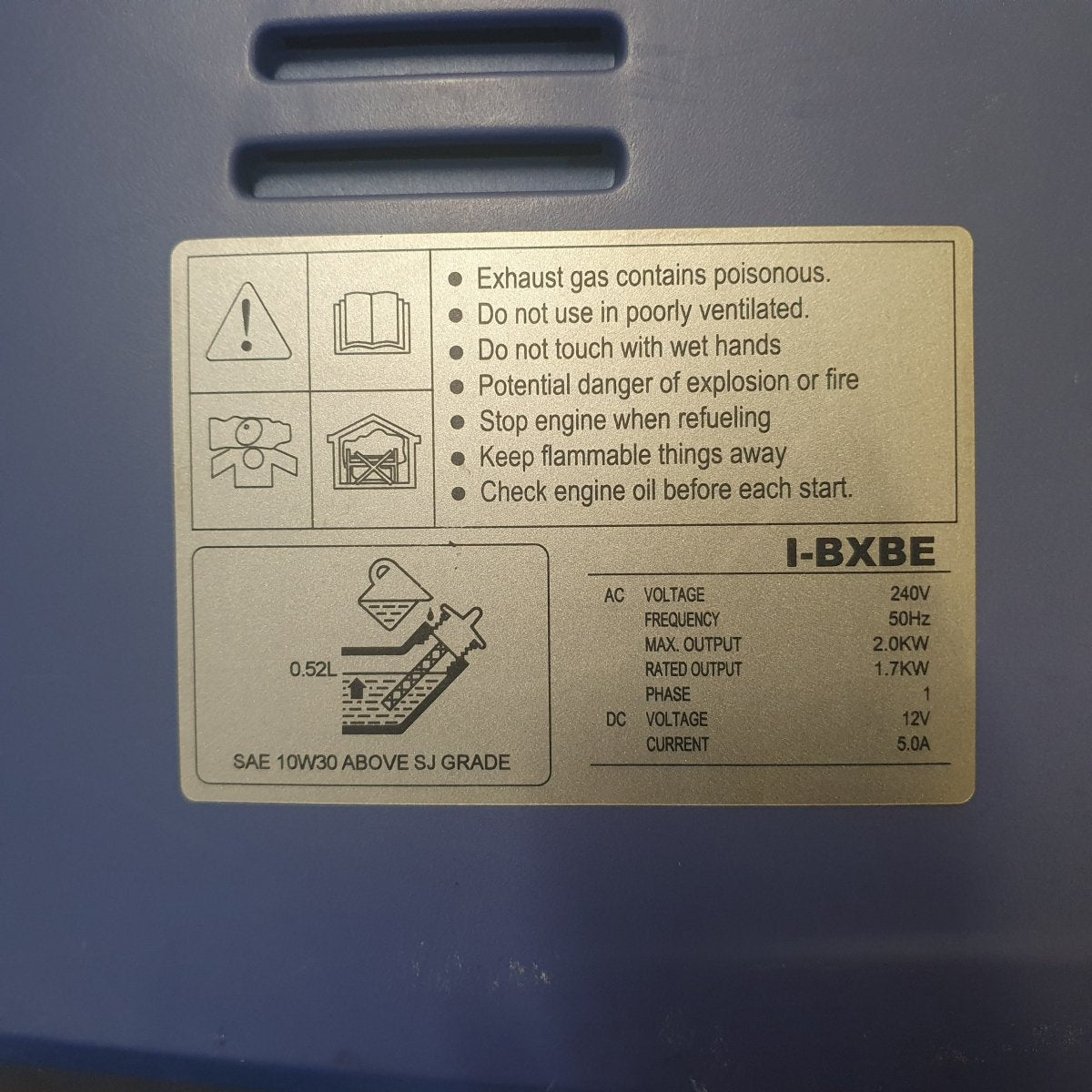 GENTRAX - Portable 2000 W Max Inverter Generator - I - BXBE - Mega Cash Sydney