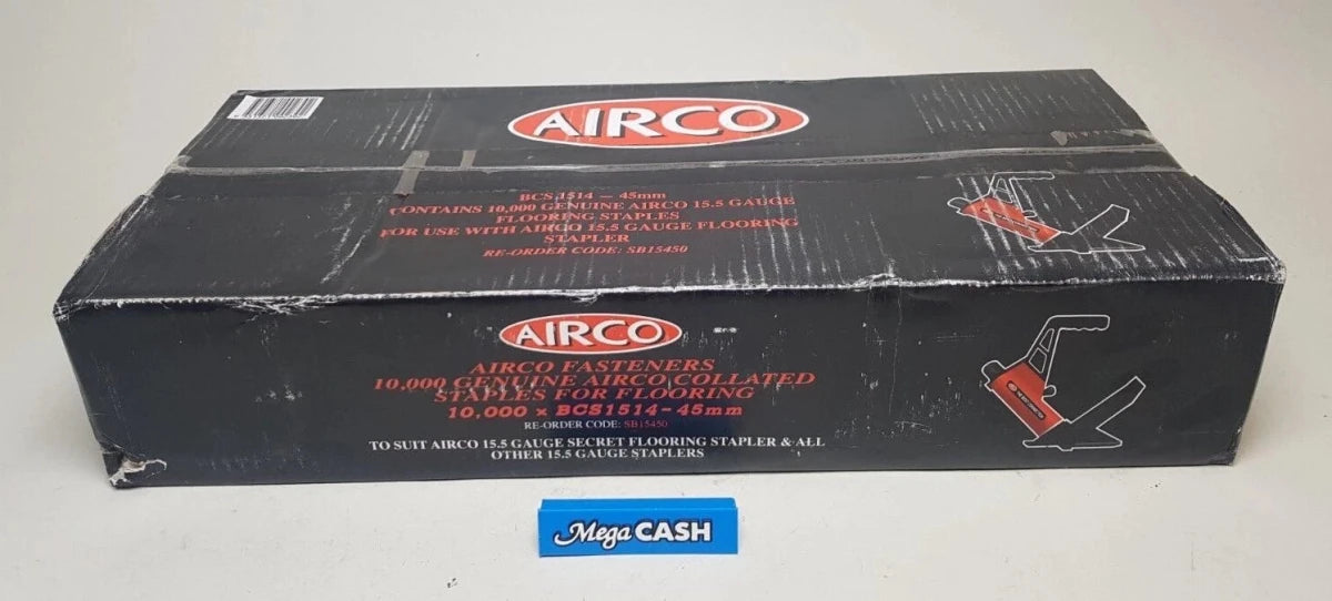 Genuine Airco - BCS1514 - 45mm - 10K - Fasteners Collated Staples for Flooring - Mega Cash Sydney