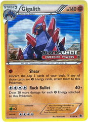 Gigalith 53/98 Staff Promo Black & White Emerging Powers - Mega Cash Sydney