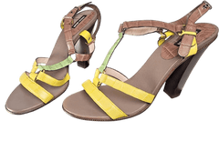 Giorgio Armani - Yellow and Green Heels / Shoes - XGDM43 - S: 9 Aus - Mega Cash Sydney