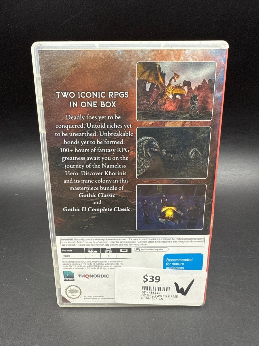 Gothic - Classic Khorinis Saga - Nintendo Switch Game - Mega Cash Sydney