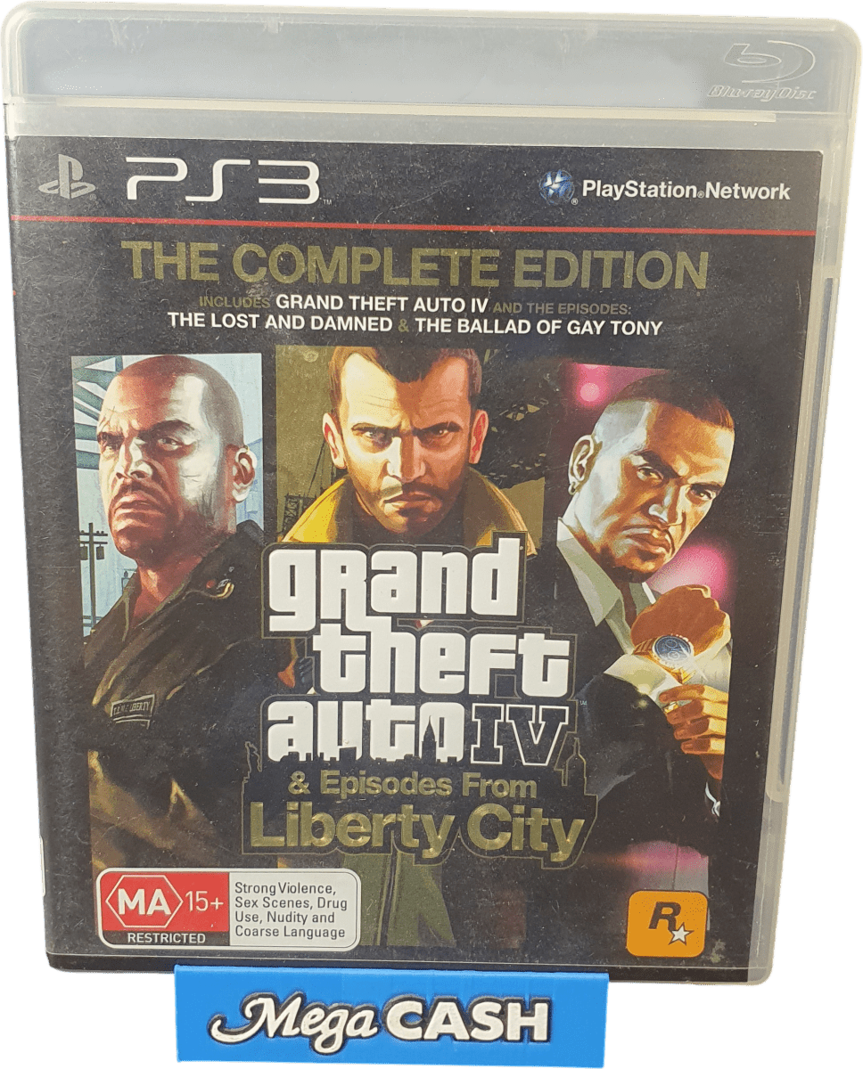 Grand Theft Auto / GTA IV & Episodes From Liberty City - The Complete Edition - Playstation 3 / PS3 Game (Copy) - Mega Cash Sydney