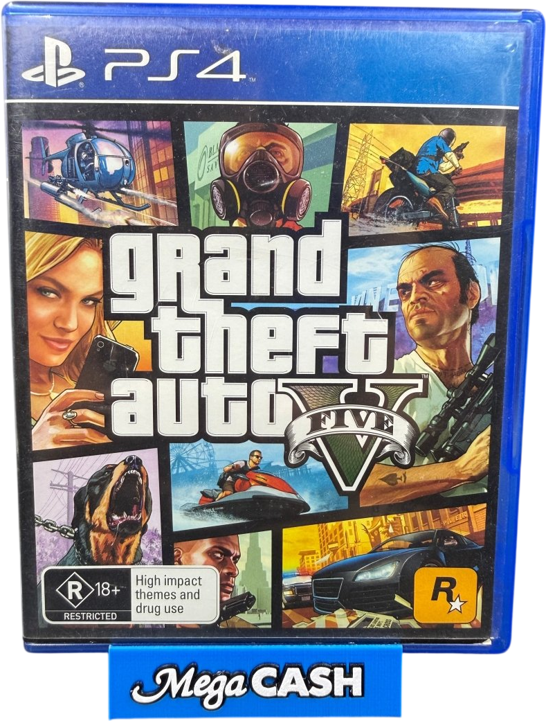 Grand Theft Auto V (GTA Five) - PlayStation 4/PS4 Game - Mega Cash Sydney