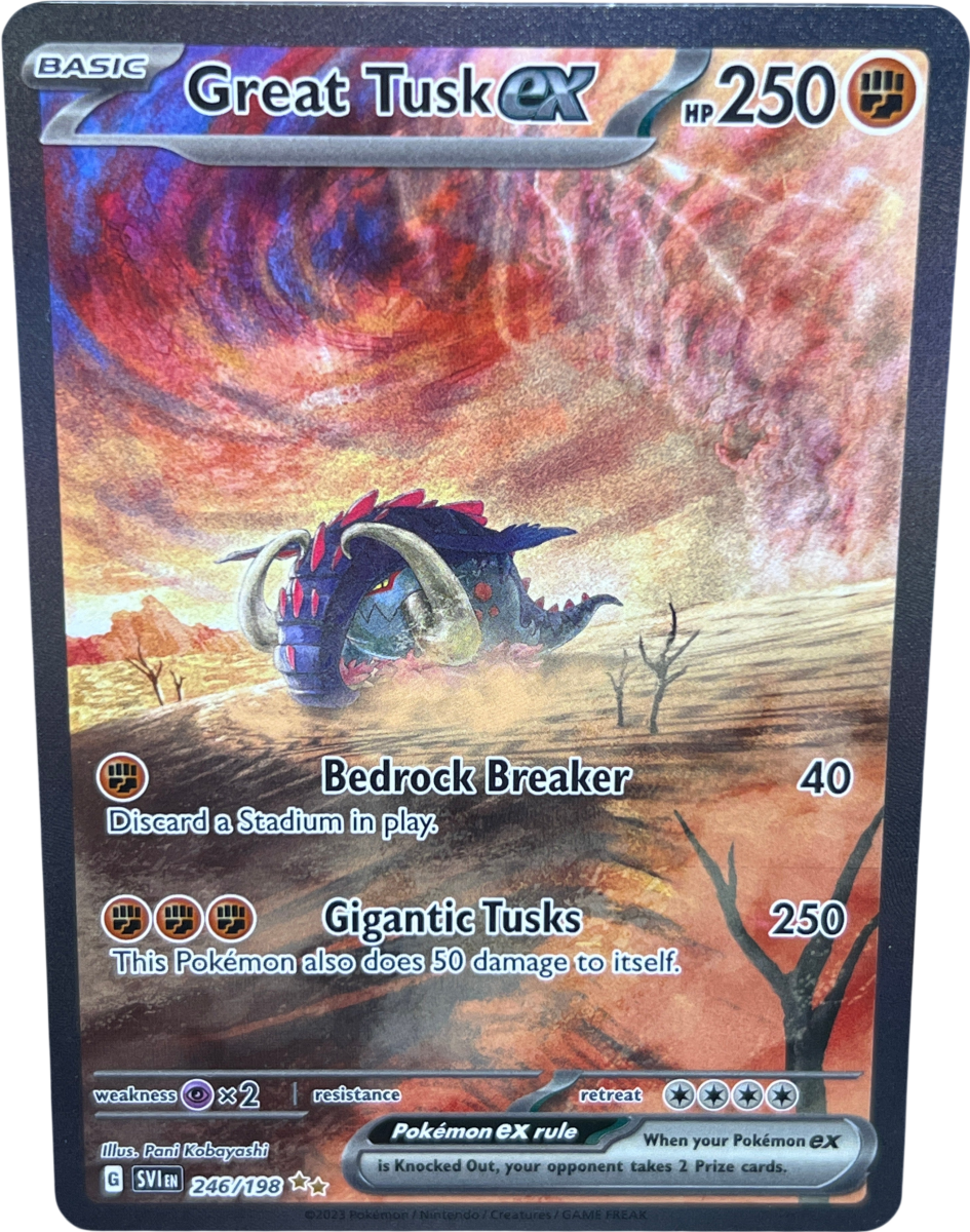 Great Tusk EX 246/198 SIR Scarlet & Violet Base - Mega Cash Sydney