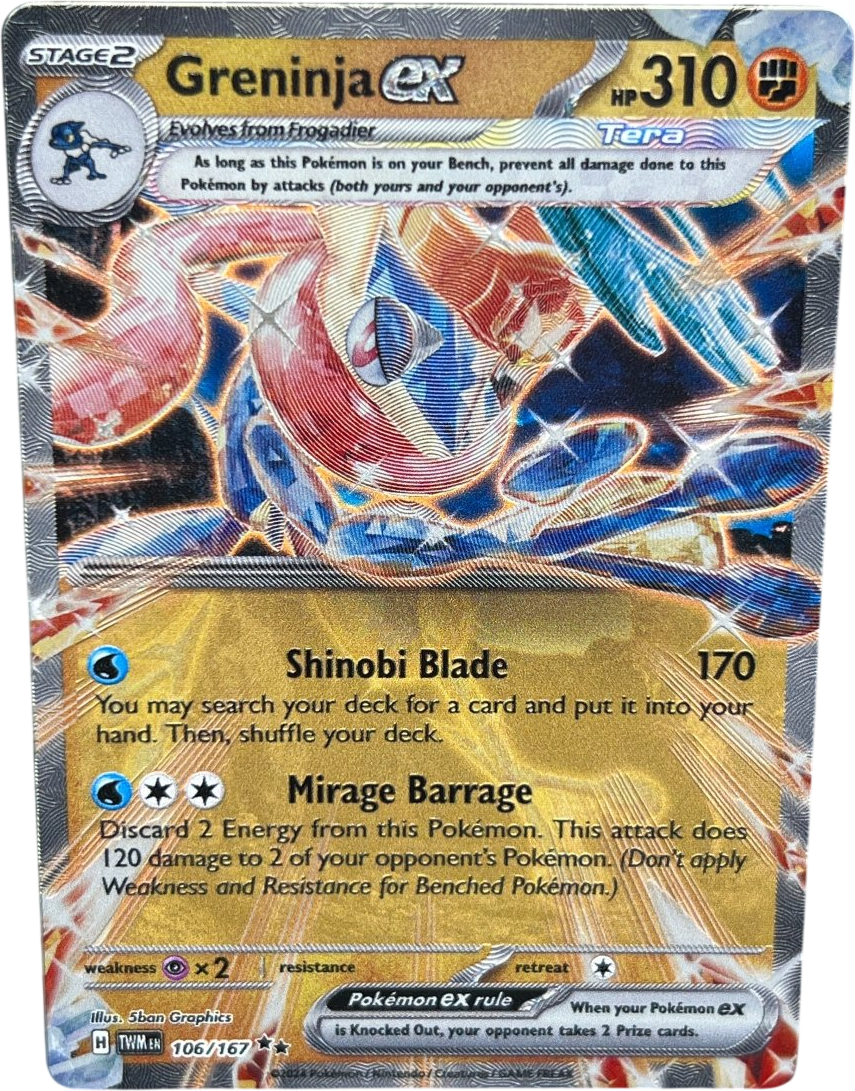 Greninja Ex 106/167 Metal Promo - Mega Cash Sydney