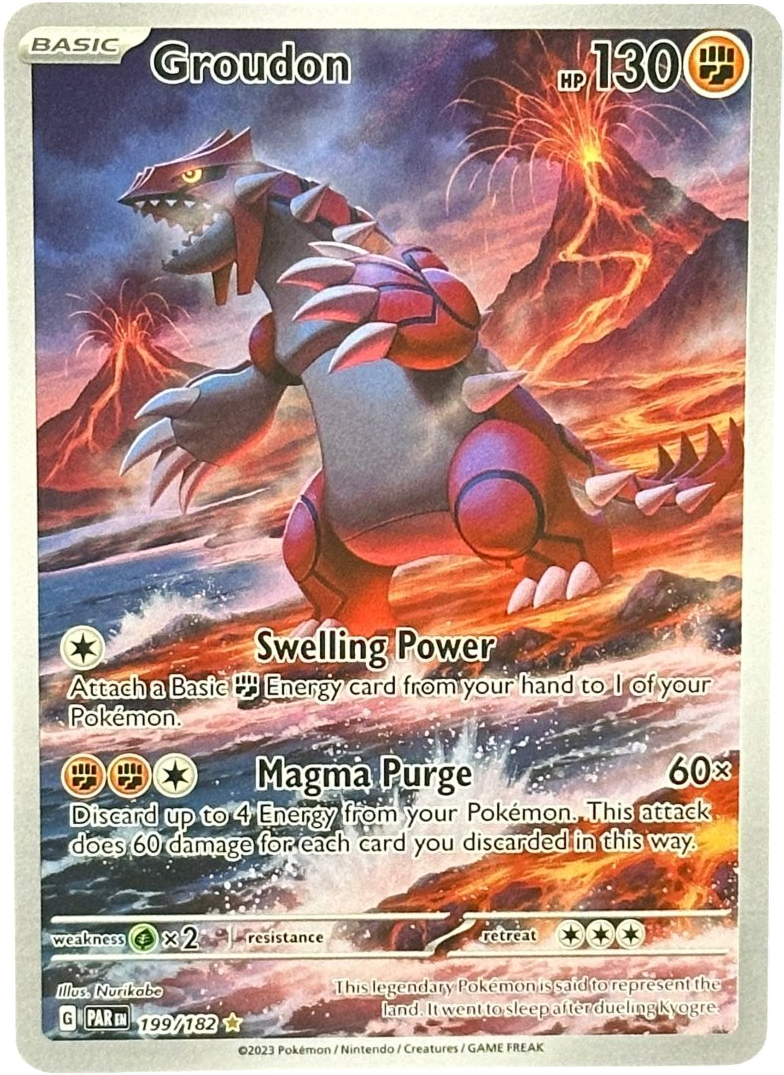 Groudon - Paradox Rift - 199/182 - Mega Cash Sydney