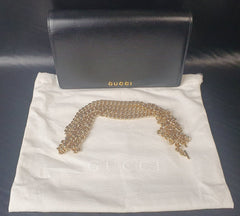 Gucci - GG Script Black Wallet & Chain (661S) - Mega Cash Sydney