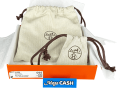 Hermes Mini 5382 Belt Buckle Reversible Double - sided Leather Strap 24mm - Mega Cash Sydney