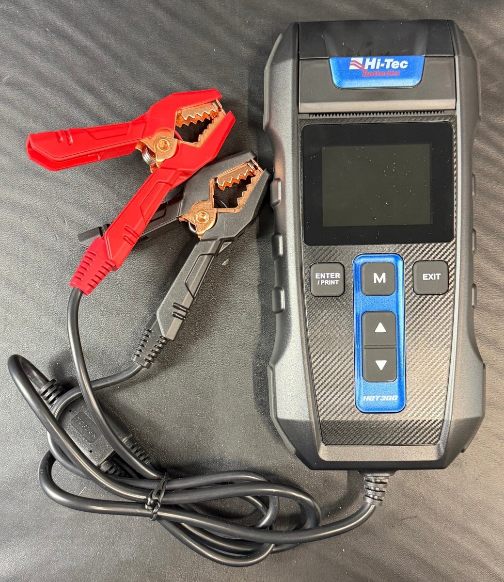 HI - TEC Battery Tester HBT300 with Case and x2 Paper Rolls - Mega Cash Sydney